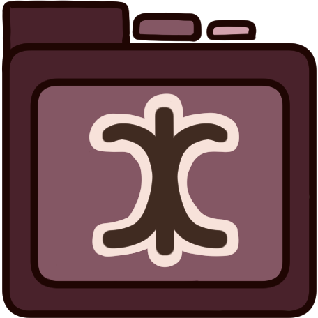 a red file folder with the bpd symbol on it.